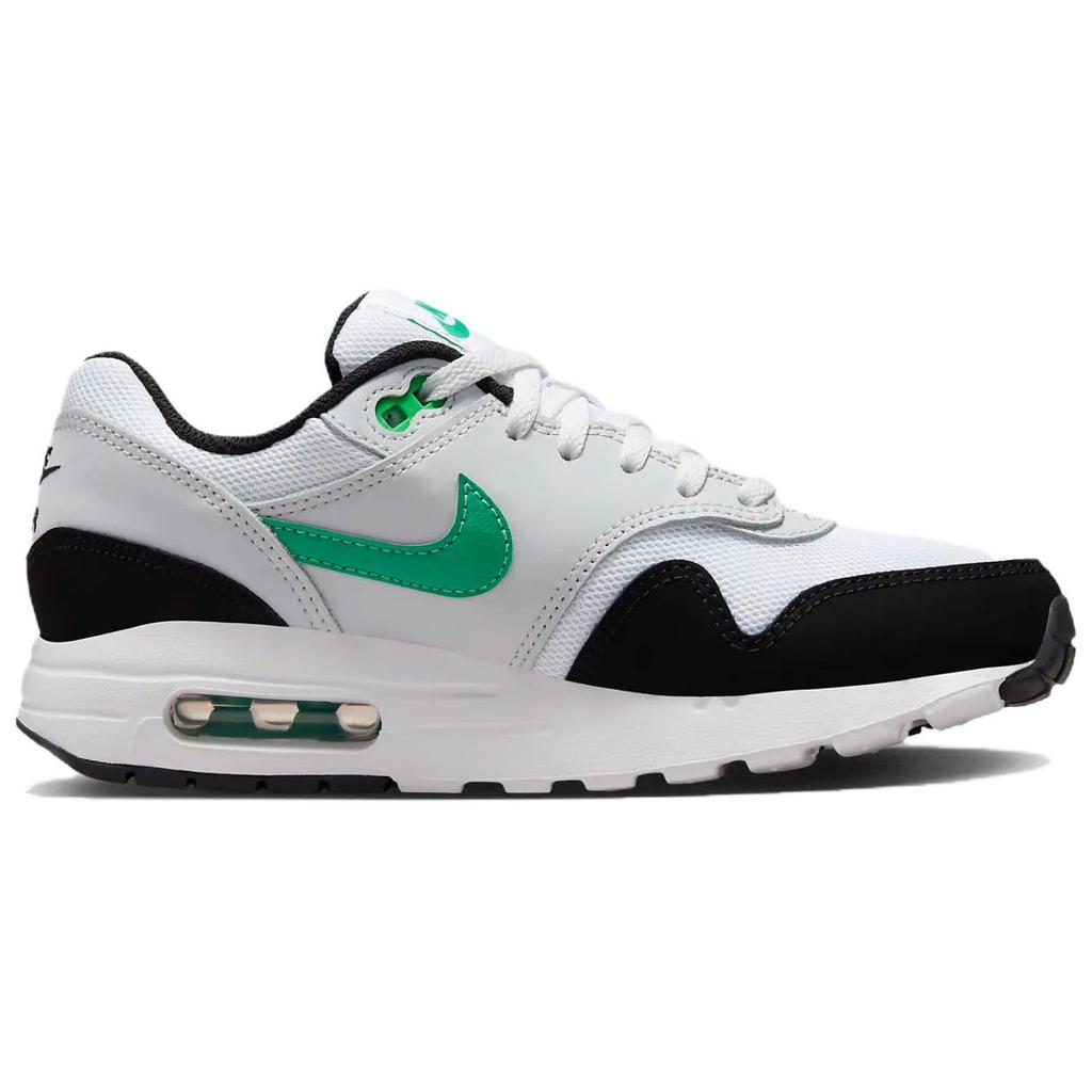 Nike Air Max 1 GS Black Stadium Green Kids Sneakers White Pure-Platinum DZ3307-108