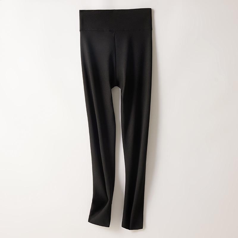 Women's Seamless High Waist Double-Sided Velvet Warm Trousers – Self-Heating, Plus Size, Autumn/Winter.