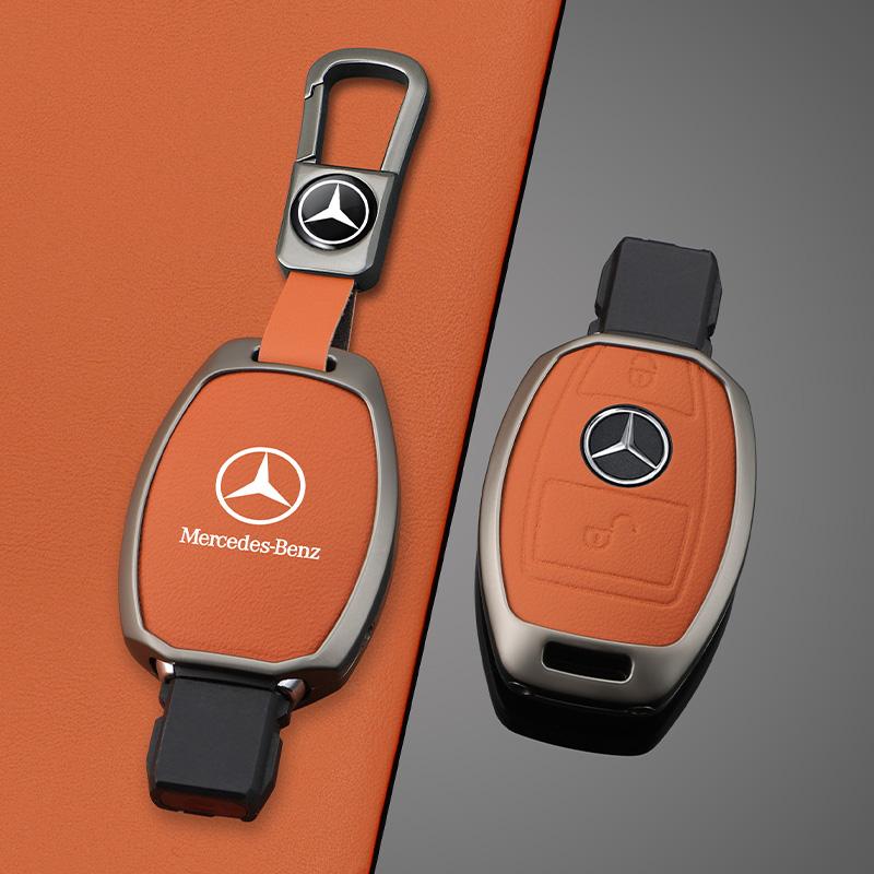 New Leather Car Remote Key Case Cover Protector Shell Fob for Mercedes Benz A B G R Class GLA GLK W176 W204 W251 W463 Accessory DQRST1
