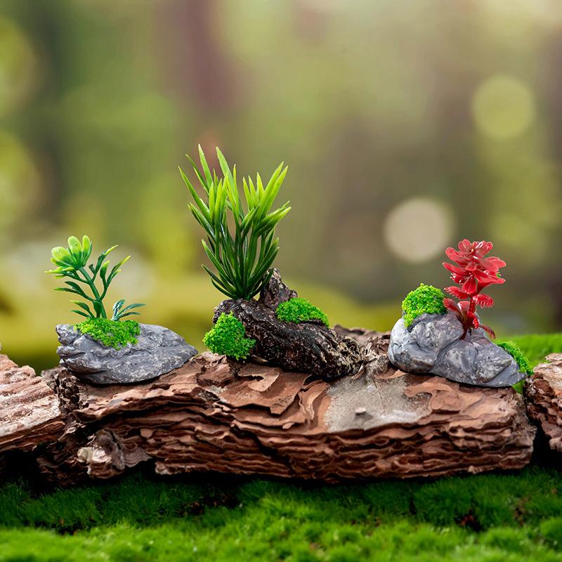 Кукольный домик Мини Имитация Зеленого Растения Модель Кукольный Домик Сделай Сам Домашний Сад Декор Сцены На Открытом Воздухе