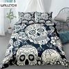 Hand Art Skull Duvet Cover Set Single Twin Double Queen King Super King Size Bed Linen Set