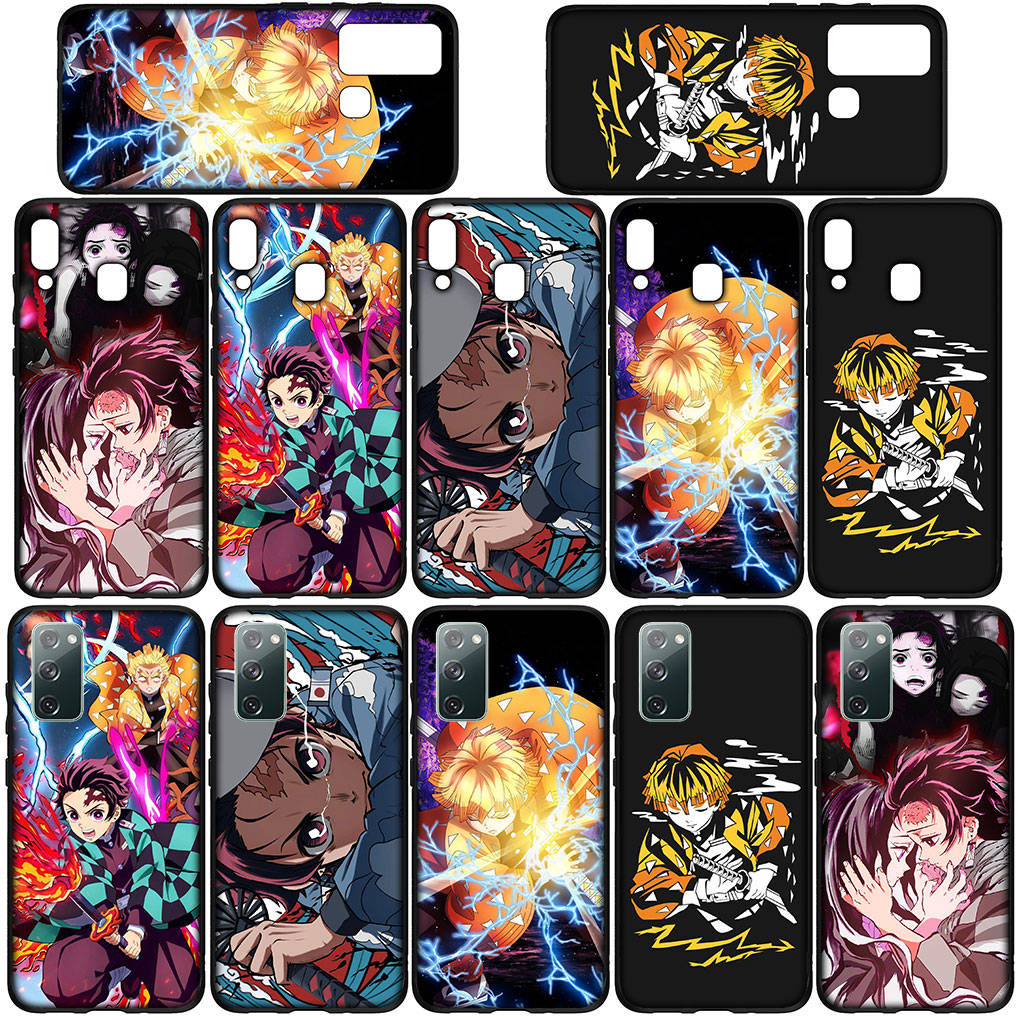 Для iPhone 16 15 Xiaomi Redmi Note 14 13 12 11 Pro Max 16e Samsung Galaxy S25 S24 S23 Moto OPPO Huawei Nezuko Demon Slayer Tanjirou чехол для телефона с рисунком