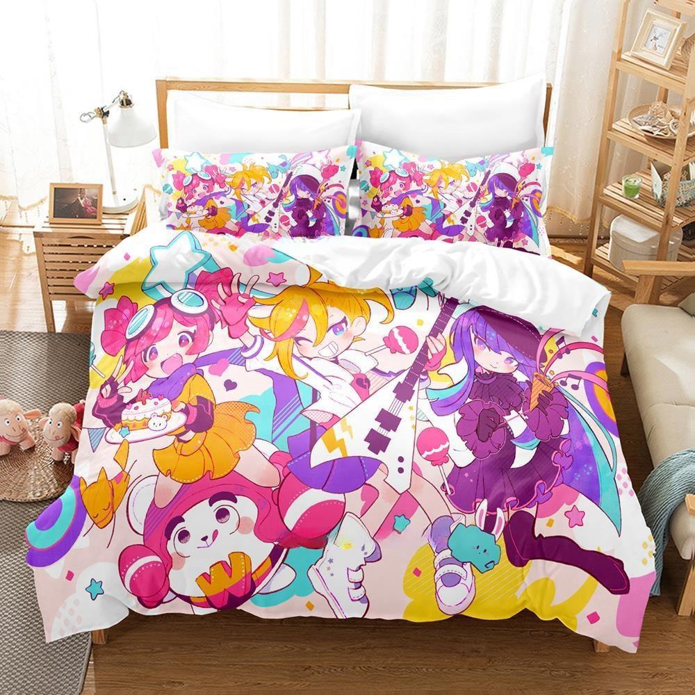 Fashion 3D Print Music Game  Muse Dash Bedding Set Single Twin Full Queen King Size Bed Set Adult Kid Bedroom Duvet Cover Sets