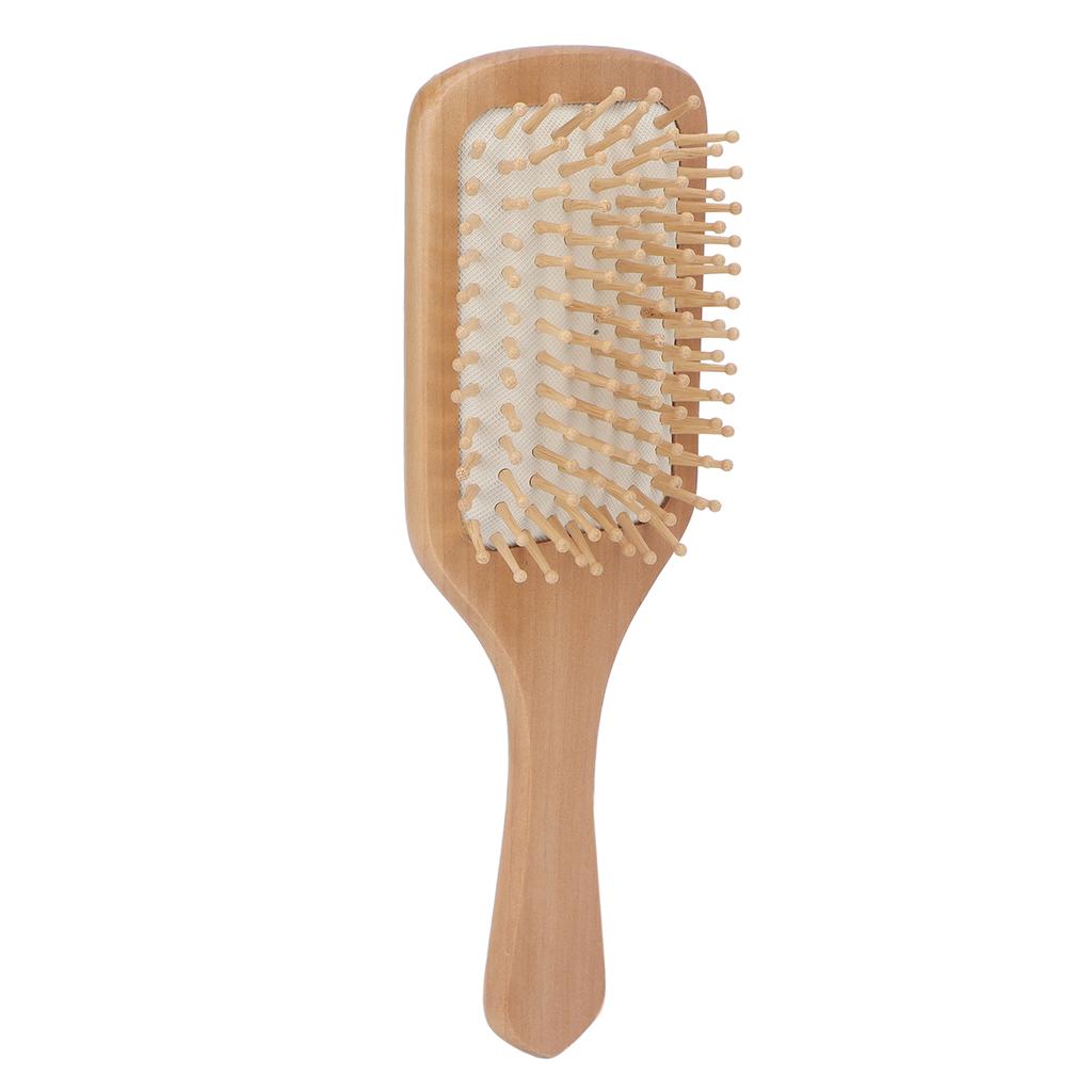 Wooden Hair Brush Portable Home Salon Ergonomic Massage Detangling Paddle Brush Hair Styling Tool