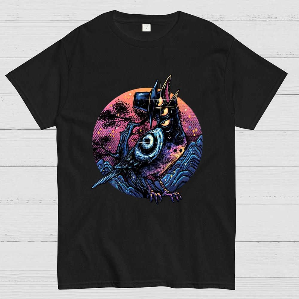 Crow from the underworld Unisex Cotton Summer Casual Cool Loose T-Shirt