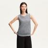 Lurex Sleeveless Round Neck Knit Top