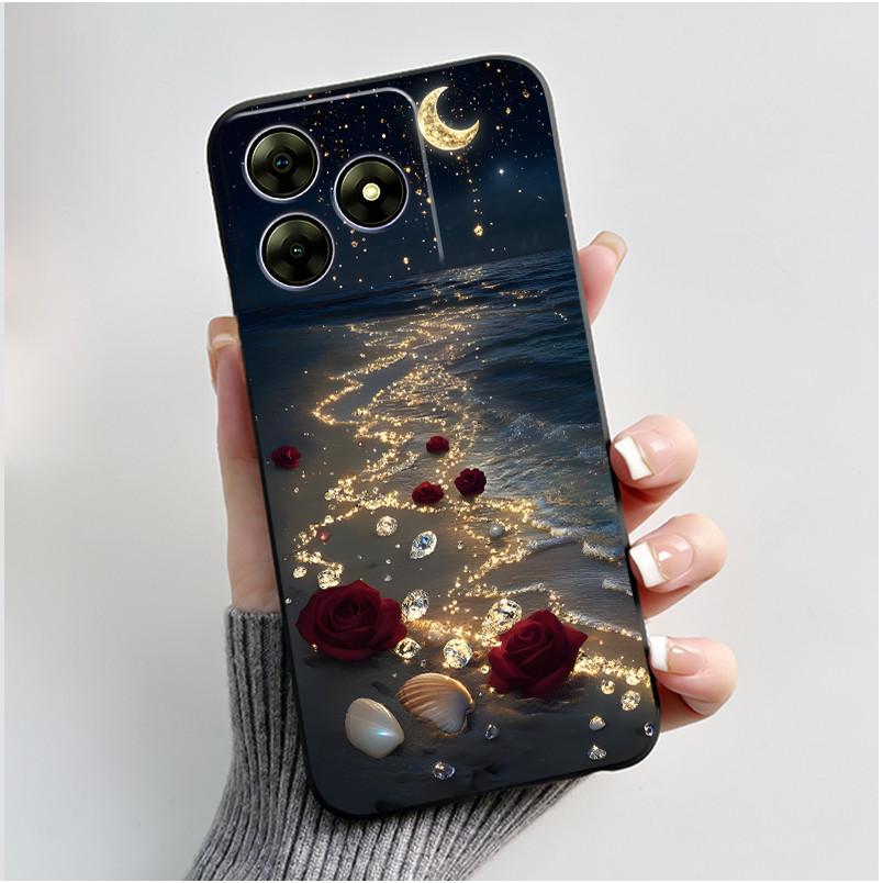 For Blackview Wave 8C 6.56" Wave 8 Black View Wave8C Wave8 Back TPU Soft Silicone Phone Case Luxury Cute Love Rabbit Funny Cover