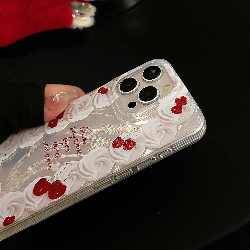 Арт Крем Вишневый Чехол для iPhone 17 iPhone 17 Pro Max