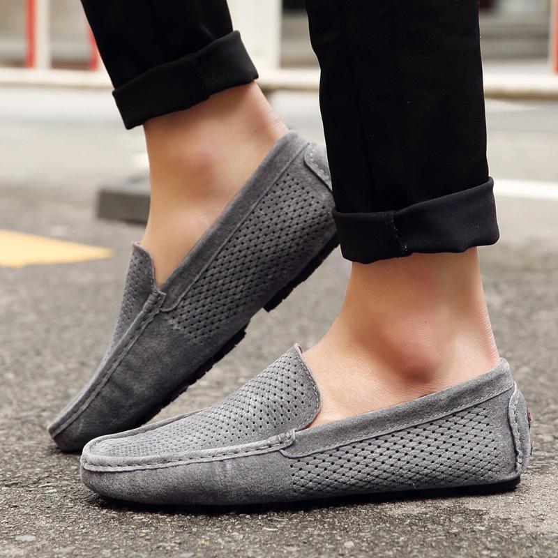 Fashion Classic Loafers Slip On Driving Men Shoes Casual Moccasins Luxury Leather Suede Man Shoes Flats Male Adulto Footwear