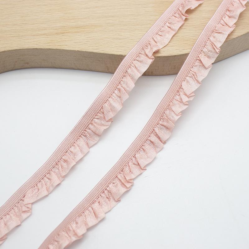 Bluebird 15Mm Unilateral Fungus Lace Webbing Wrinkled Elastic Belt Ruffle Edge Elastic Band Baby Clothes Pet Clothes