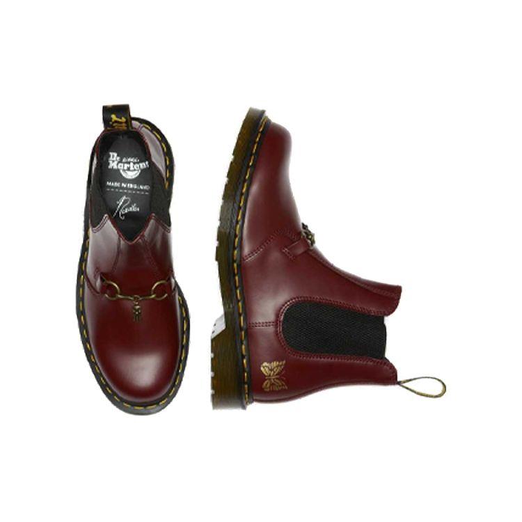 Иглы х Доктор. Martens 2976 Snaffle Chelsea Вишнево-красные Унисекс Кроссовки 26908600