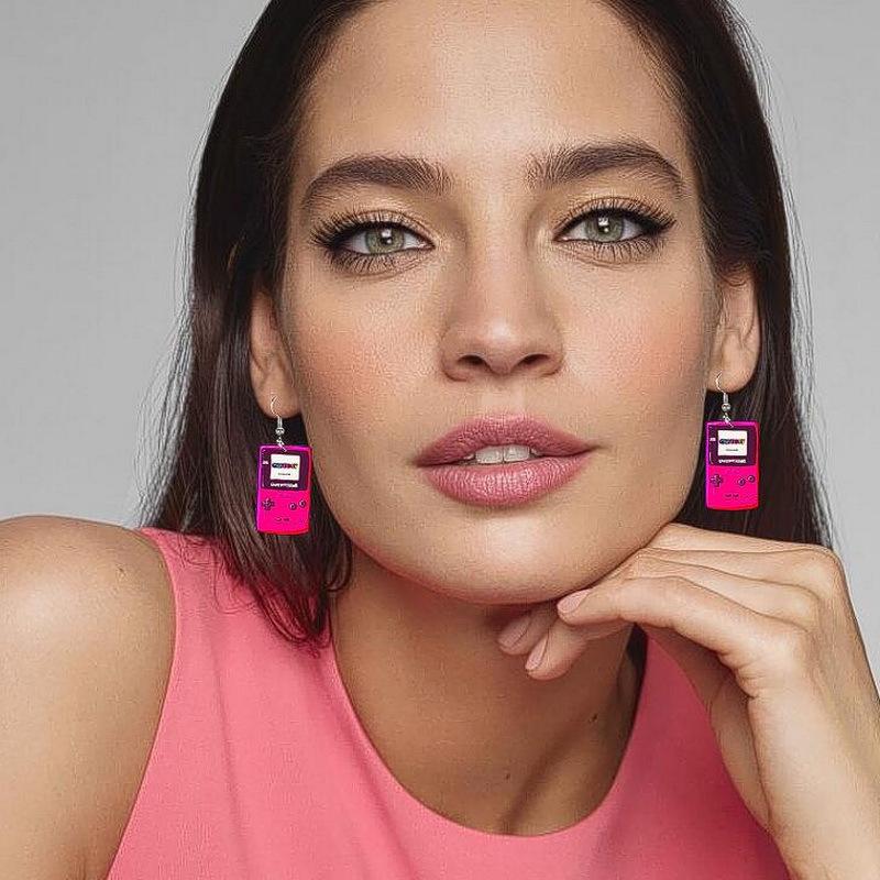 Pink Acrylic Game Console & Kids Accessories Bundle