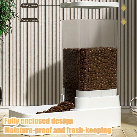 Автоматическая кормушка для домашних животных, большая емкость 3,3 л, фонтанчик для воды для домашних животных, 1,3 кг, миска для корма для собак, пластиковый дозатор воды для домашних животных, корм для кошек и собак