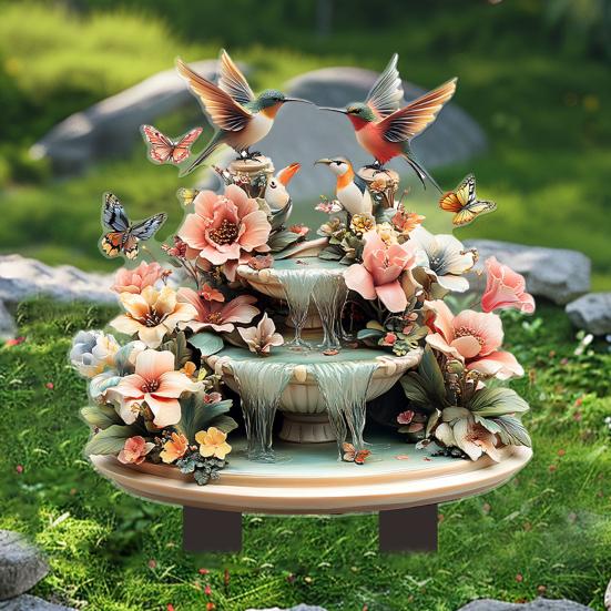 Decorative Garden Inserts Rooster Statues Waterproof UV Resistant Chickens Decorations Outdoor/Indoor Stakes