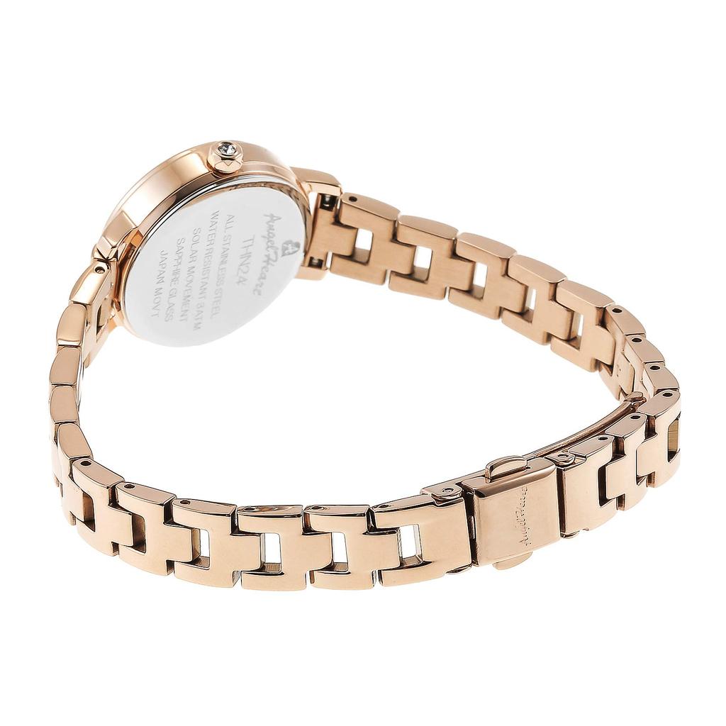 Часы Angel Heart Twinkle Heart Белый циферблат Нержавеющая сталь Солнечная батарея 24MM Обычная гарантия Часы THN24PG Розовое золото [ANGELHEART] Женские