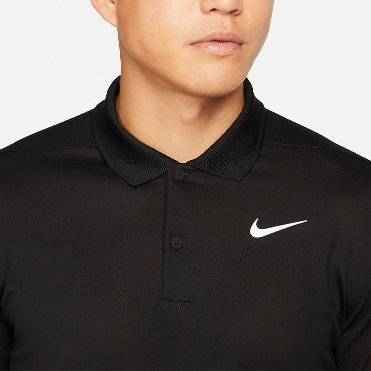 Nike Polo Shirts Men's Black Polo Collar Moderate Other DH0827-010