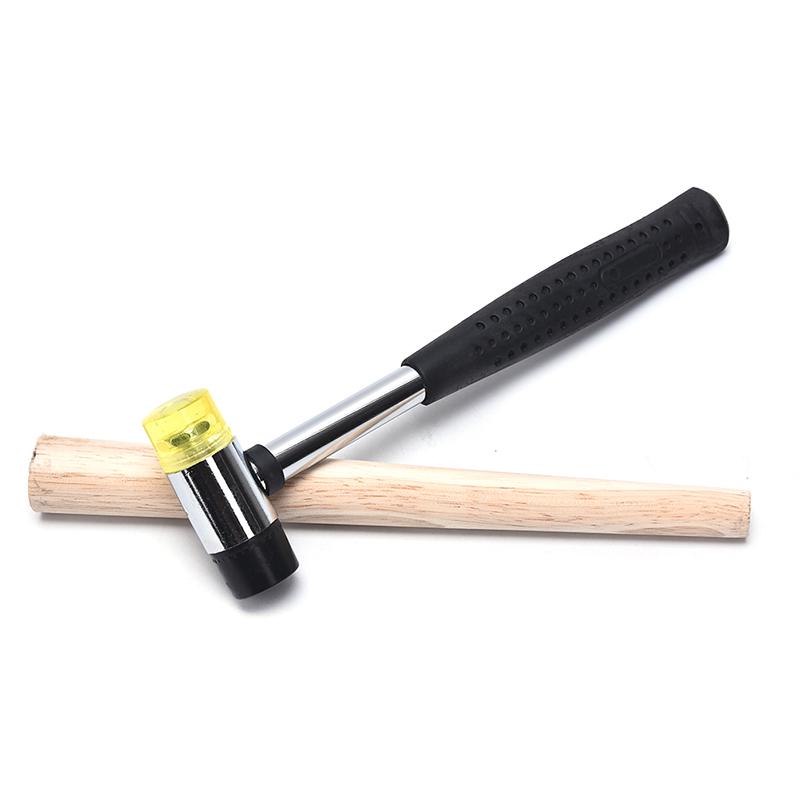 Tapered Wood Mandrel Stick Double Face Rubber Hammer Finger Ring Jewelry Tool