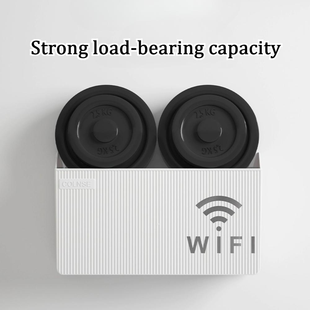 Настенный беспроводной ящик для хранения WiFi с полым дизайном, не требующий перфорации, стеллажи для хранения маршрутизаторов, телевизионные приставки для гостиной