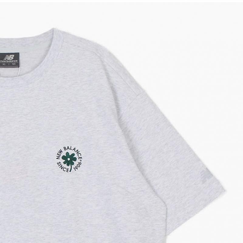 New Balance Uni Flower Short Sleeve Tee Semi Overfit Nbnefco233 16 Short Sleeve Tee