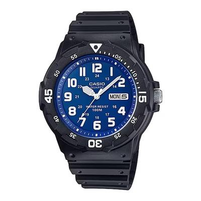 Casio Standard MRW-200H-2B2V Кварцевые мужские часы Синий циферблат Импортная модель