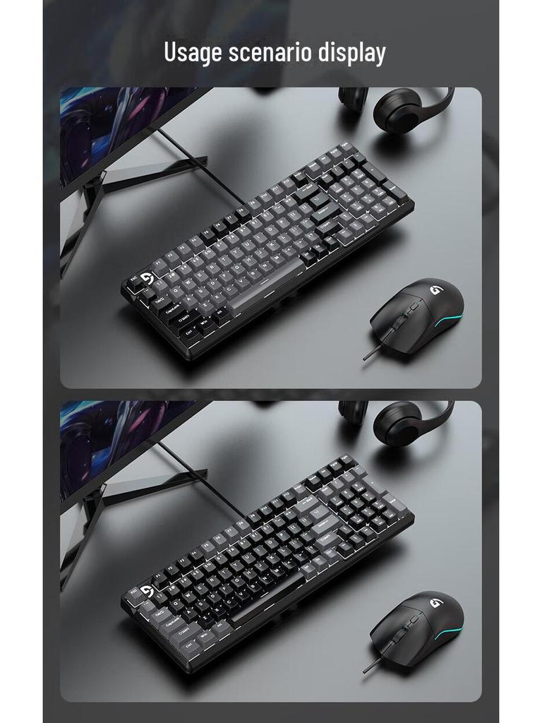 Проводная механическая игровая клавиатура Fuller K99: 99-клавишная универсальная клавиатура для настольного компьютера, ноутбука, офиса, киберспорта, интернет-кафе.