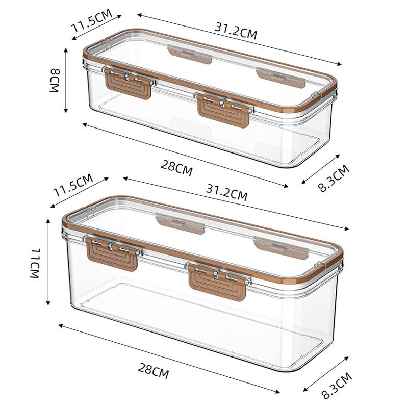 1pc Kitchen Noodles Spaghetti Container Home Food Cereal Preservation Storage Box Large-capacity Transparent Sealed Container