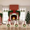 1/2Pcs Mini Christmas Wreath with Red Bow Bells Artificial Norfolk Pine Hanging Wreath Holiday Party Cabinets Window Stairs Railing Chairs Decoration