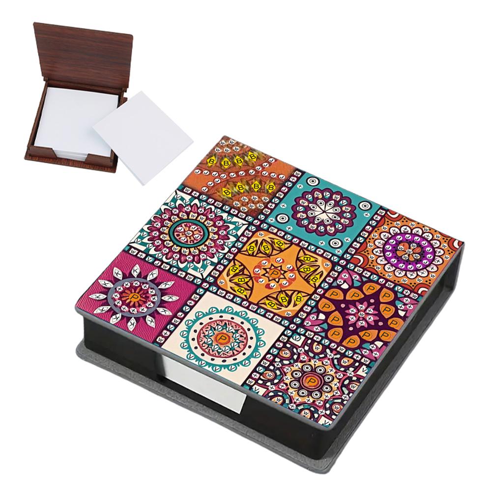 Сделай сам Стразы ПУ Искусство драгоценных камней Держатель для липких заметок Мозаичный набор Живопись драгоценными камнями Держатель для блокнота Держатель для заметок Алмазная живопись Коробка для заметок для дома и офиса