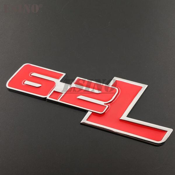 3D 6.2L багажник автомобиля, значок из цинкового сплава, эмблема для задней части кузова, задняя дверь, крыло, клейкий стильный значок, наклейка для Ford Raptor SVT F150 F350