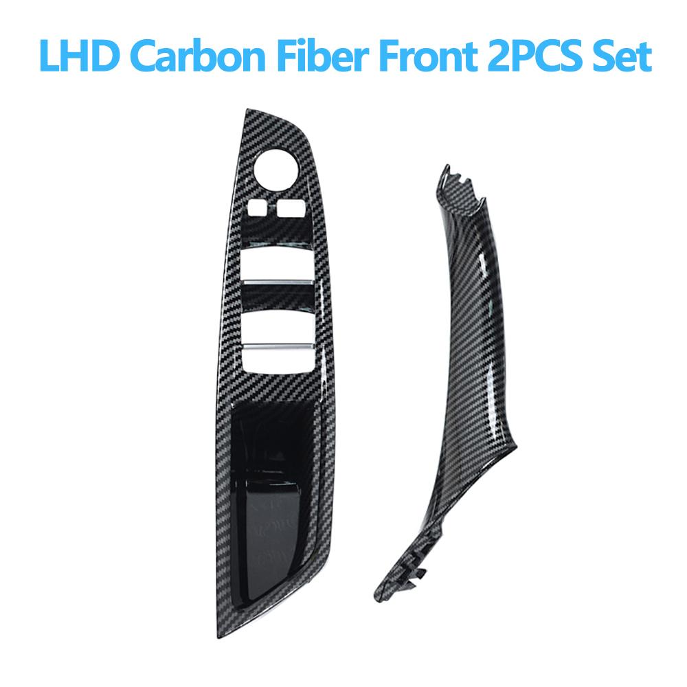 Left Hand Driver Interior Door Window Switch Panel Pull Handle Set For BMW F10 F11 F18 520 523 525 528