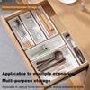 Retractable Drawer Storage Box Kitchen Cutlery Fork Spoon Bin Office Supplies Drawer Divider Multifunctional Underwear Sock