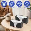 2Pcs Countertop Paper Towel Dispenser Acrylic Paper Towel Holder Napkin Storage Box Container for Z Fold C Fold Multi-fold Paper
