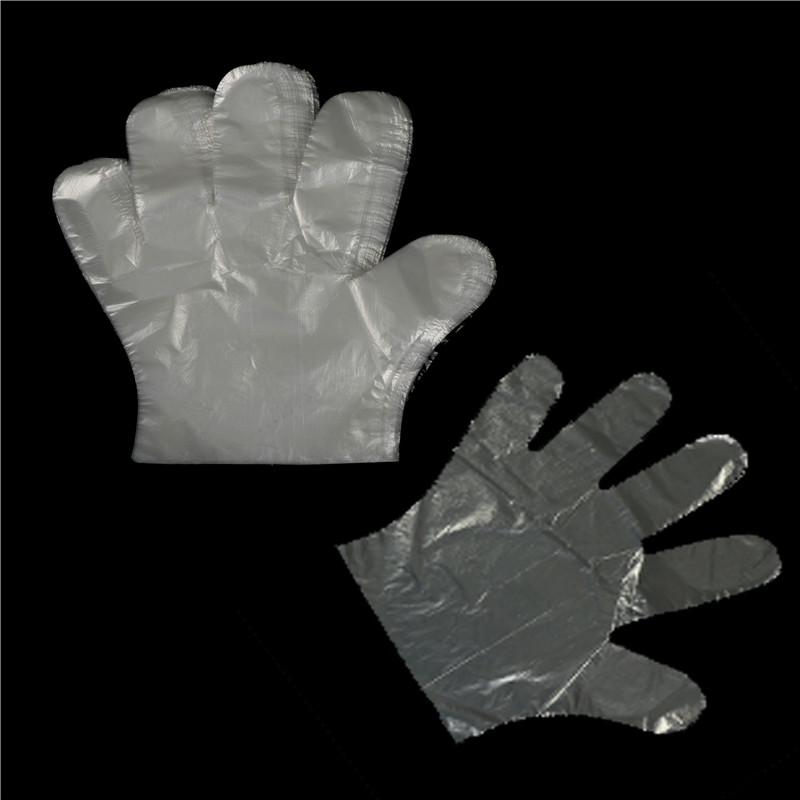 100 шт. Пластиковые одноразовые перчатки для ресторана, общественного питания, гигиены для обработки пищевых продуктов