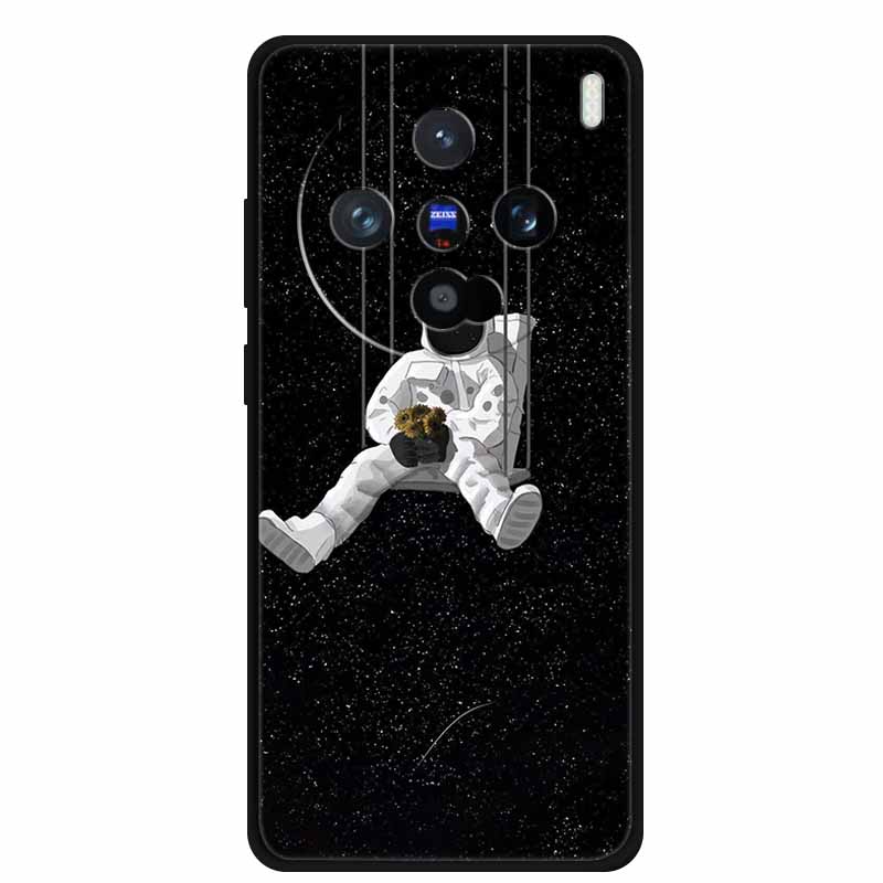 Cartoon Patterns Phone Case For Vivo X100 Ultra pro 5G Soft TPU Silicone Shield Back Cover Funda X 100 Fashion Luxury Bumper
