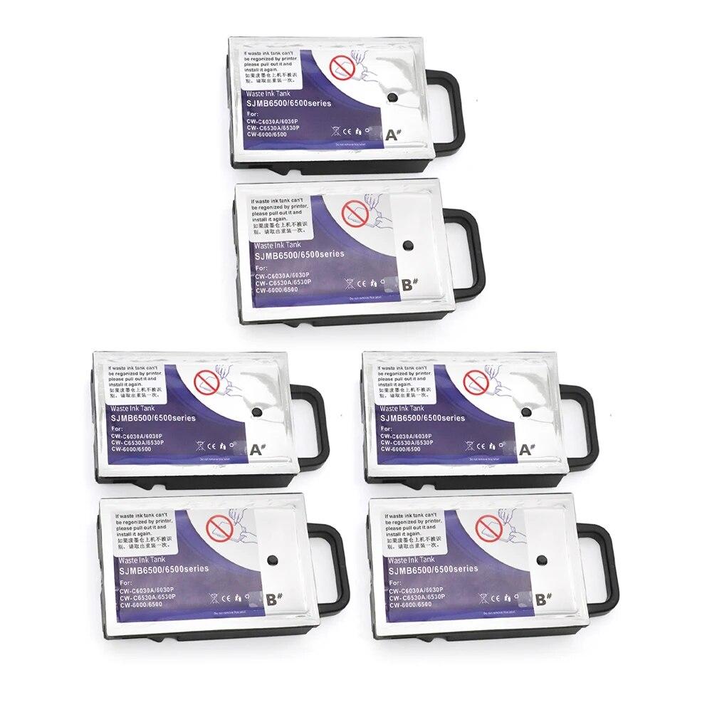 НОВЫЙ SJMB6500 SJMB6000 Ящик для обслуживания принтера EPSON ColorWorks CW-C6030A C6030P C6530A C6530B Резервуар для обслуживания принтера A + Bмодель 1 комплект