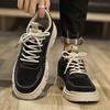 Men's Shoes Autumn Breathable New Versatile Casual Board Shoes Men's Thick-soled Low-top Tooling Leather Martin Boots Men