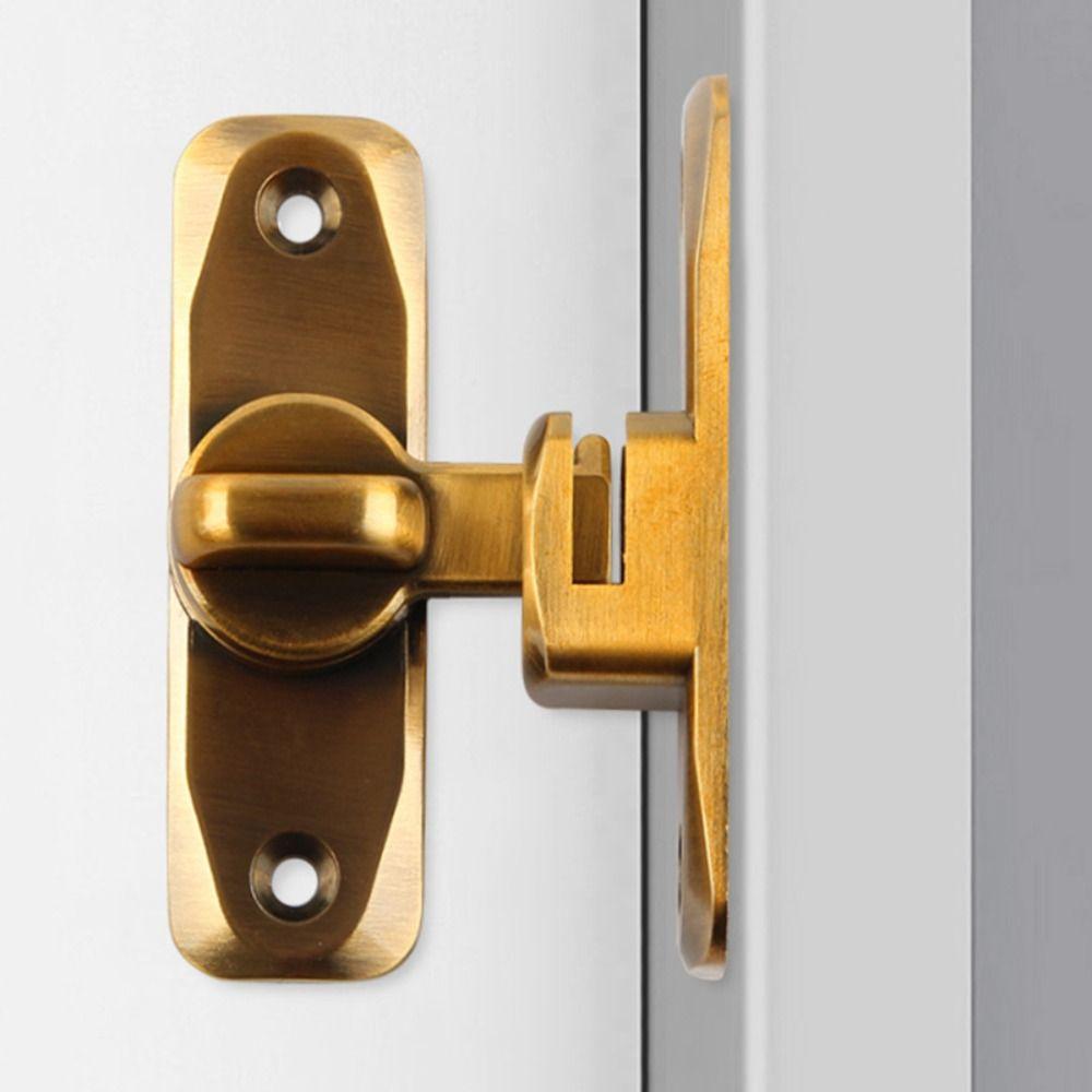 Flat Door Catch Anti-theft Door Bolt No Punching Door Lock Buckle Home