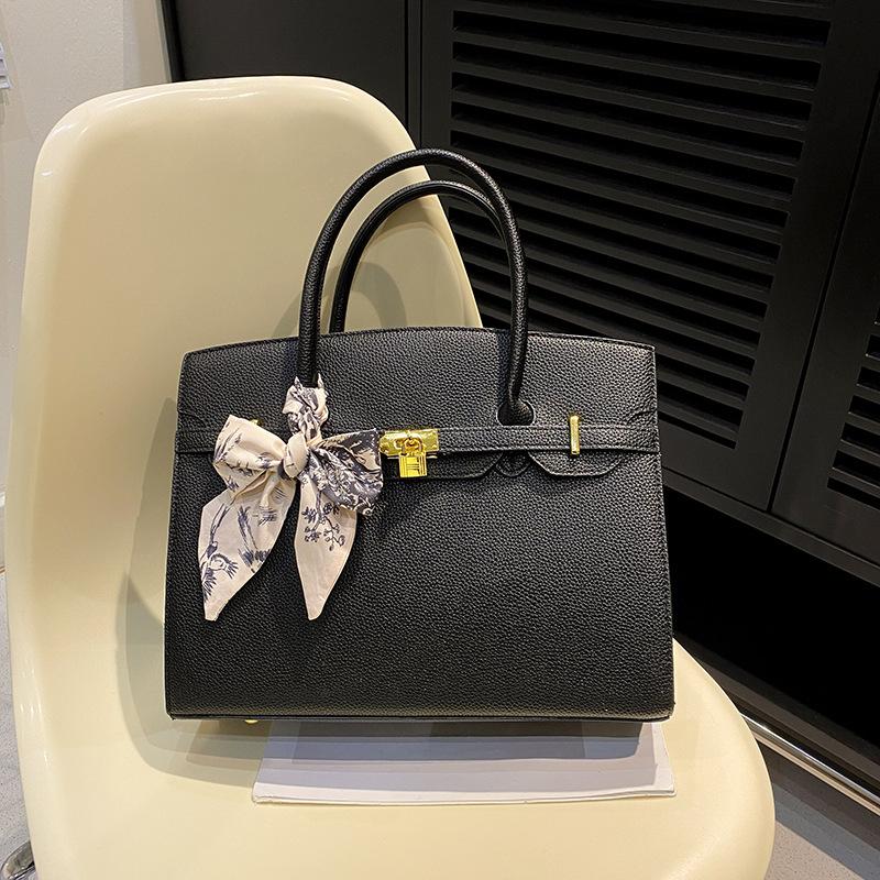 Новая сумка высокого класса, шелковый шарф, контрастная платиновая сумка, портативная на плечо женская сумка