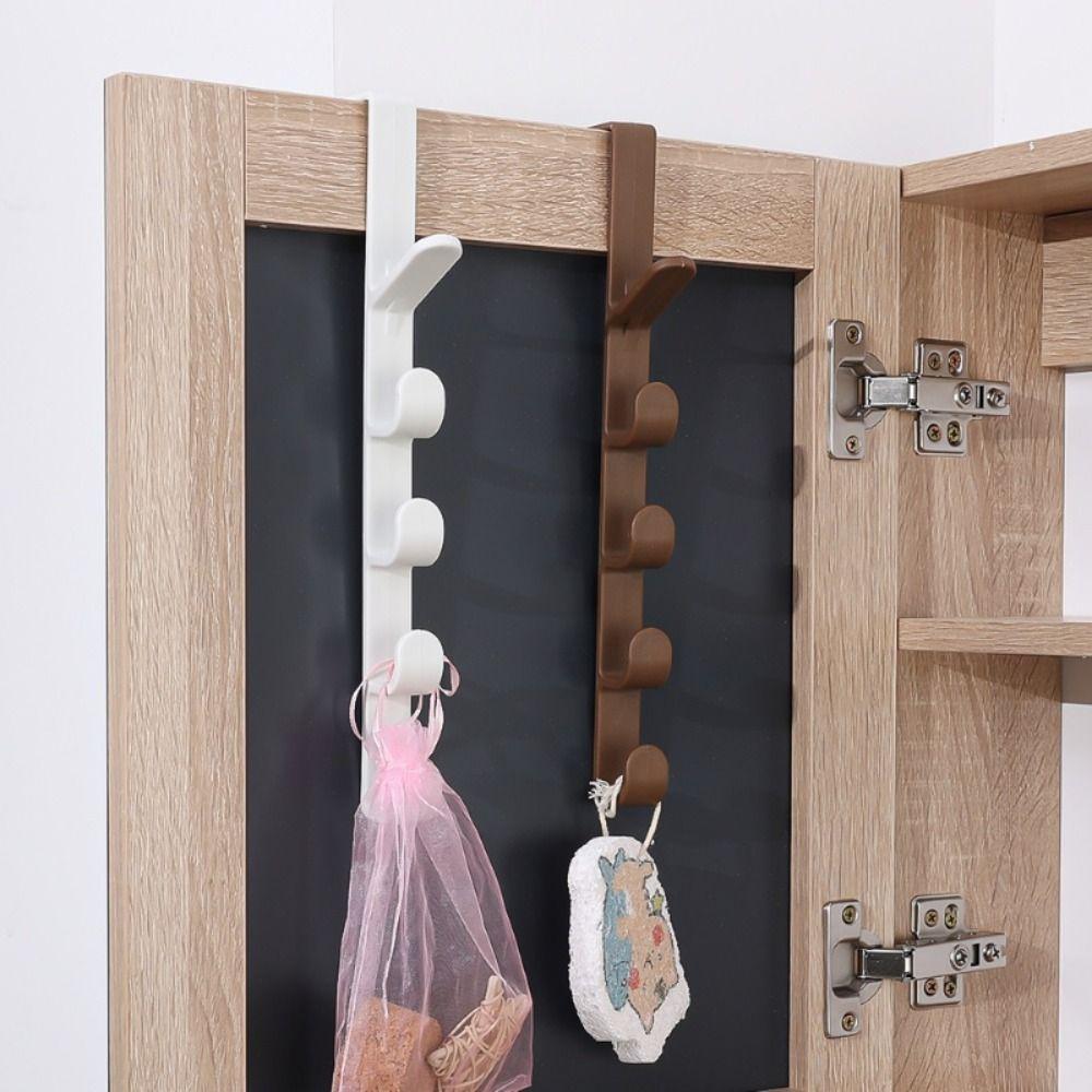 Бесследный крючок для пальто 5 крючков вешалка новый дверной крючок для одежды сумки кепок кошелька