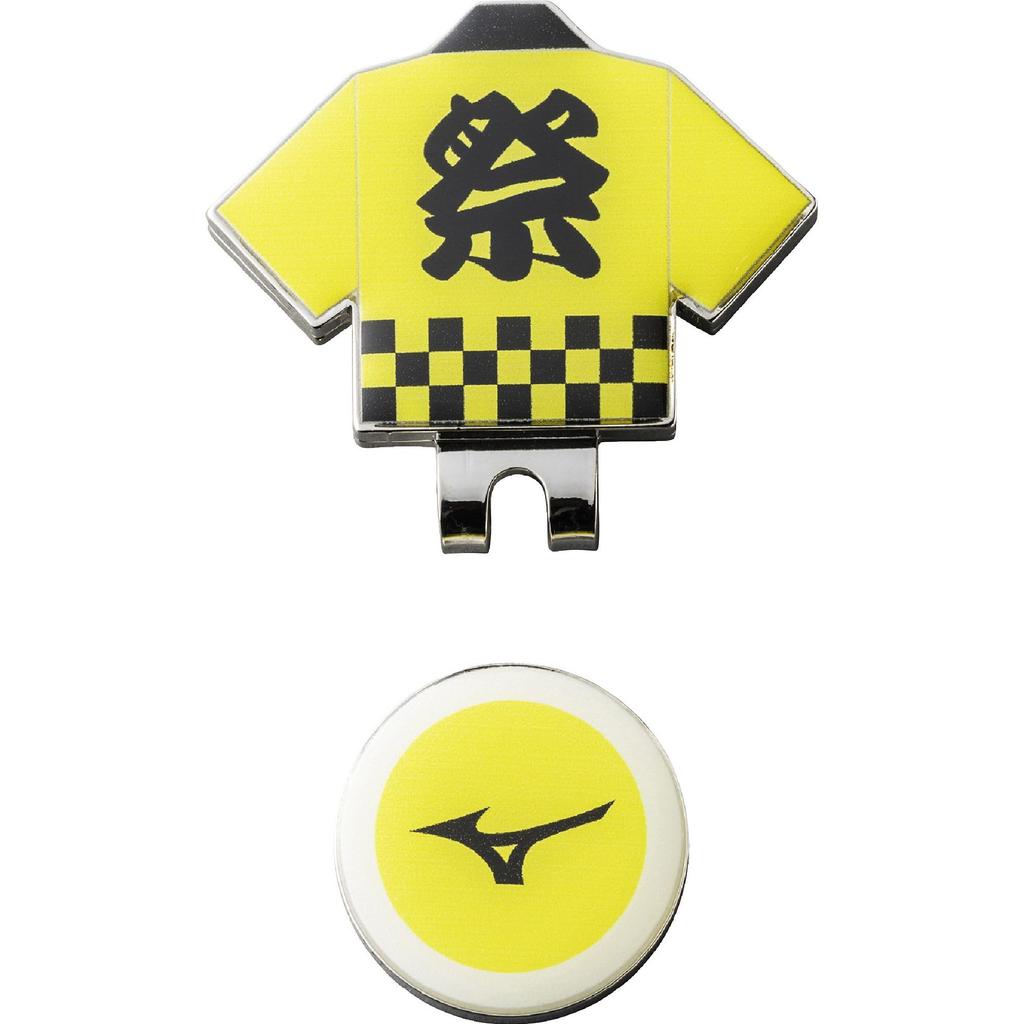 MIZUNO Golf Ball Marker HAPPI COLLECTION Unisex Yellow 5LGD2527