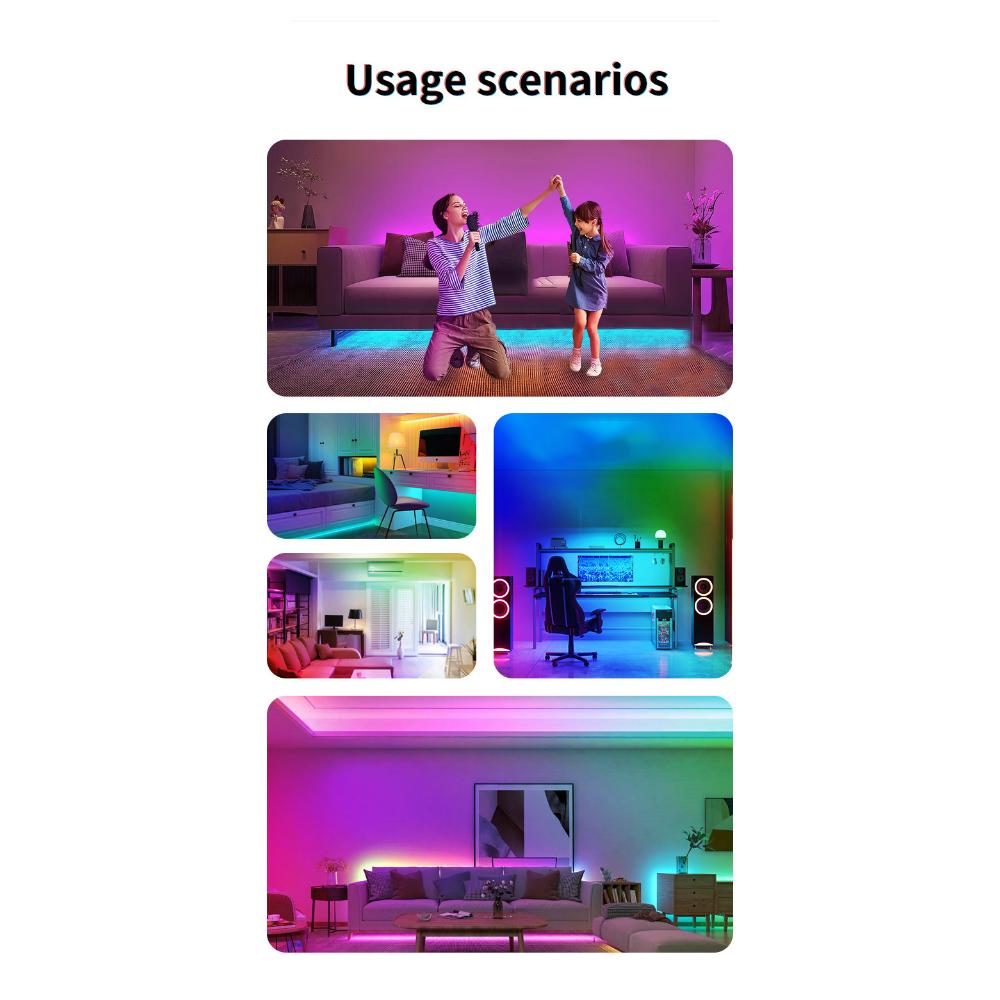 New Ceiling Lamp Rgbcw Full-Color Dimming Color Intelligent Rf Remote Control Bedroom Round Led Ceiling Lamp