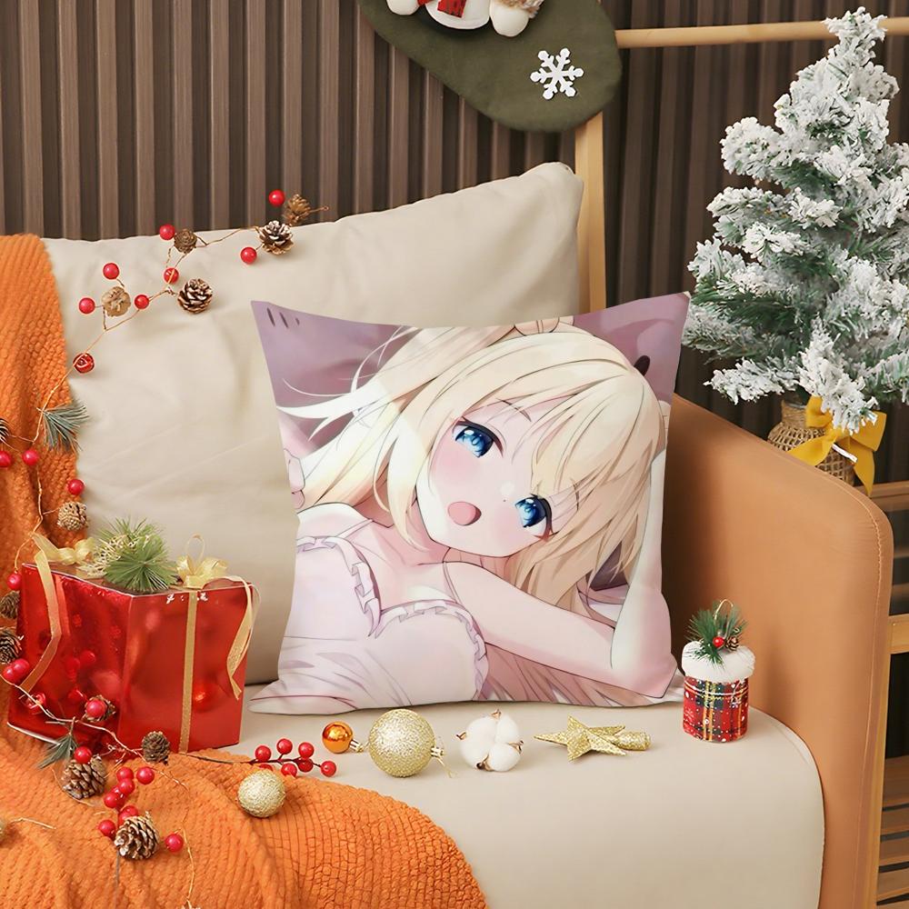 Chocola Nekopara Аниме Наволочка Двусторонняя Удобная Наволочка Подходит для Автомобиля Дивана Спальни и Других Сцен