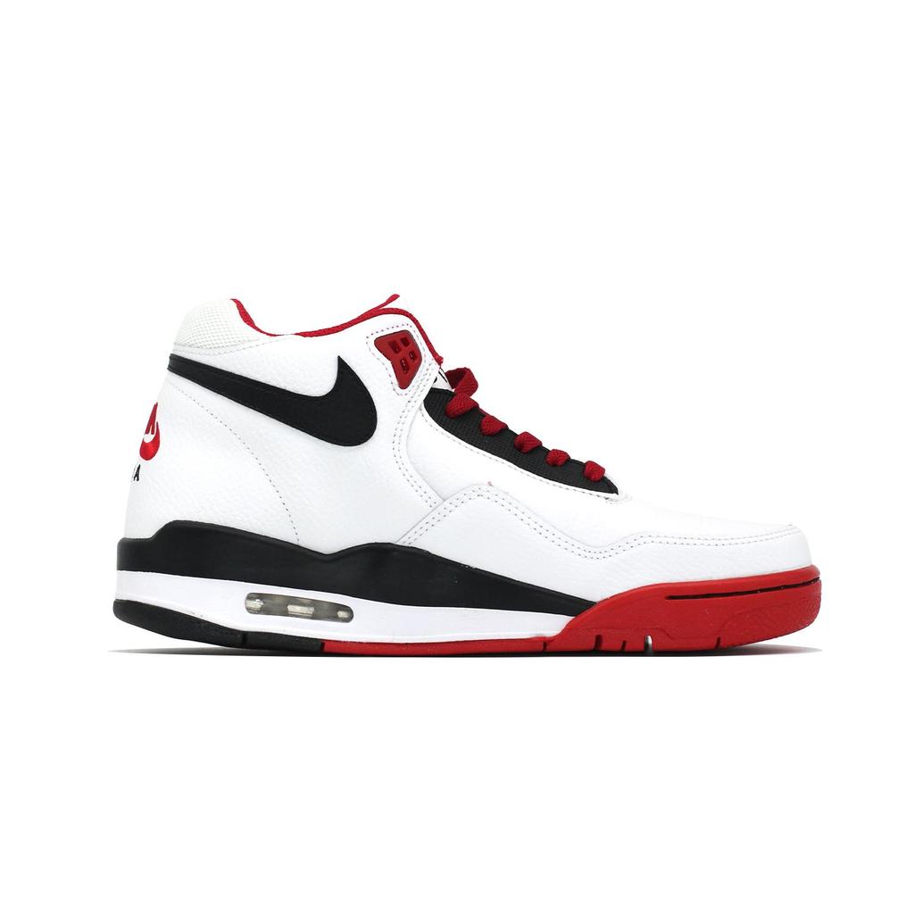 Nike Flight Legacy Винтажные Баскетбольные Кроссовки Унисекс Средняя Высота Белый/Красный/Черный BQ4212-100(Команда140-)