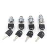 1Pcs Cabinet Door Drawer With 2 Plastic Keys Furniture Hardware Pannlart Locker Padlock