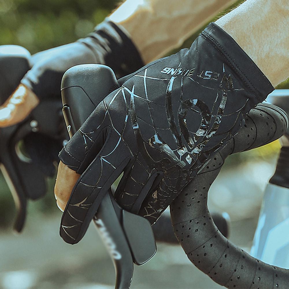 Охлаждающие велосипедные перчатки. Эластичные моющиеся быстросохнущие перчатки. Дышащие солнцезащитные перчатки. Дорожные перчатки.