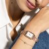 Авторизованный дистрибьютор Olivia Burton Watch ob24000014 Townhouse 21 мм Прямоугольный браслет из белого золота с гвоздикой [OLIVIA BURTON] Женские и