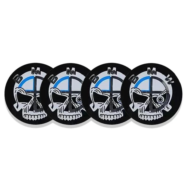 4pcs 56mm 60mm 65mm Car Wheel Center Hub Cap Stickers Styling For BMW M Performance E36 E46 E60 E90 E91 E92 E93 F30 F20 M3