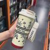 Женский термос для кофе с двойными стенками, высококачественным вкладышем из нержавеющей стали 316 и большой вместимостью