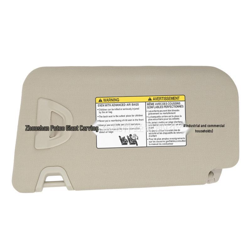 Beige Right Side Sun Visor for Nissan Rogue X-Trail (2014-2020) 96400-4BA1D