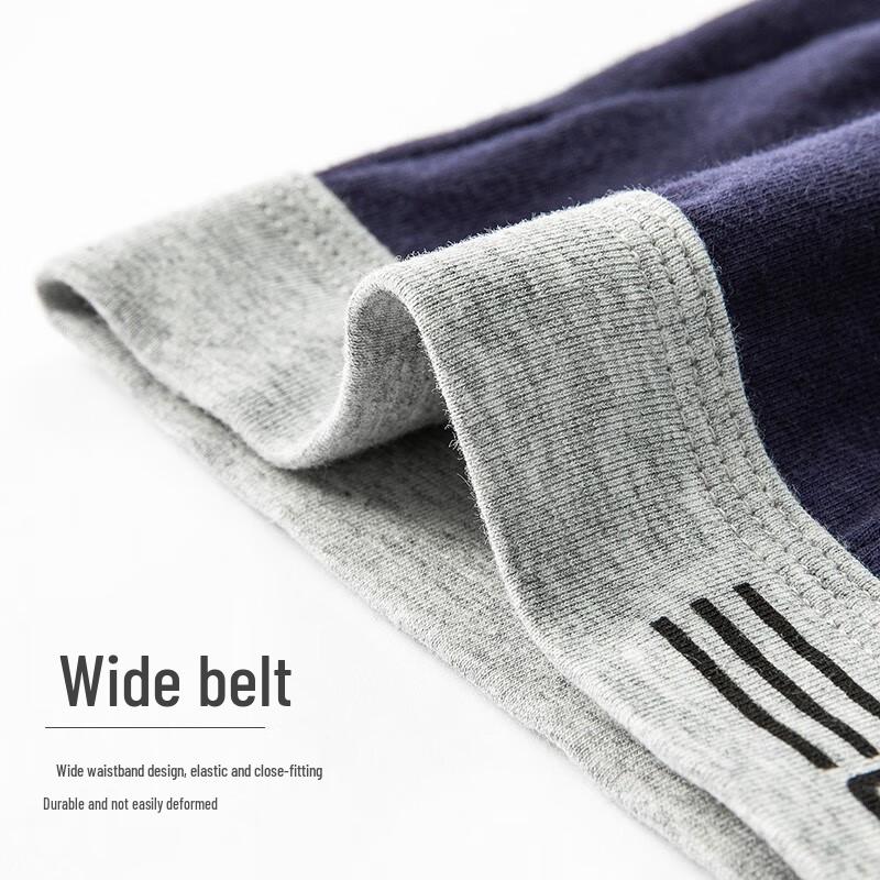 LANGSHA Мужские хлопковые трусы-боксеры средней посадки